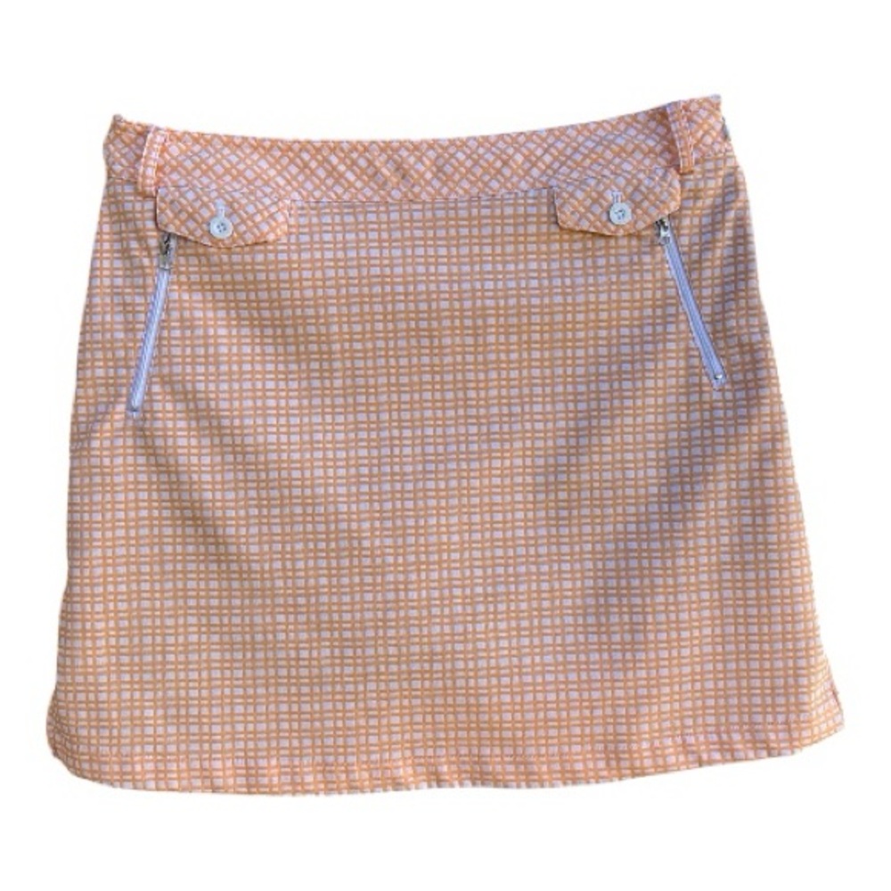 N’VO By Lanctot Checkered Golf Mini Skirt Skort Sz 10